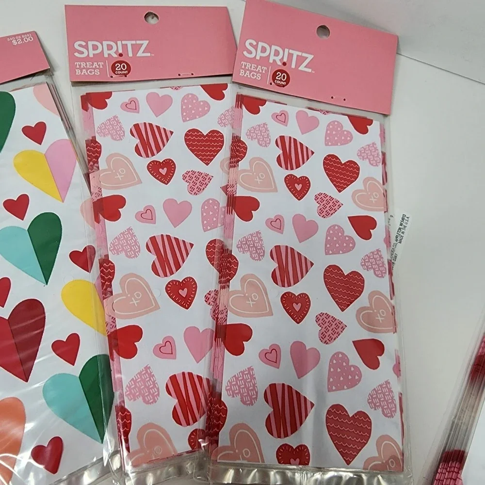 Valentine's Day Treat Bags Celo Target Spritz Kids NEW 4 Sets 72 ct total